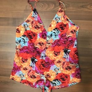 Nasty Gal Floral Romper